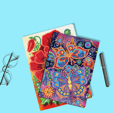 Load image into Gallery viewer, Special Shaped Butterfly Diamond Painting Diary Book Crystal Notepad Sketchbook
