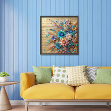 Load image into Gallery viewer, Diamond Painting - Partial Special Shaped - blooming flowers on sheet music (30*30CM)
