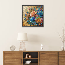 Load image into Gallery viewer, Diamond Painting - Partial Special Shaped - blooming flowers on sheet music (30*30CM)
