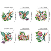 Load image into Gallery viewer, 6Pcs Diamond Painting Hooks Colorful Animal Flower Diamond Art Craft Wall Hooks
