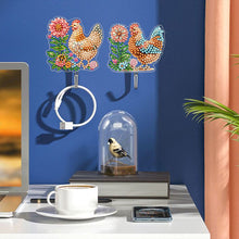 Load image into Gallery viewer, 6Pcs Diamond Painting Hooks Colorful Animal Flower Diamond Art Craft Wall Hooks
