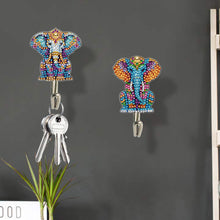 Load image into Gallery viewer, 6Pcs Diamond Painting Hooks Colorful Animal Flower Diamond Art Craft Wall Hooks
