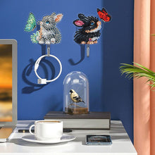 Load image into Gallery viewer, 6Pcs Diamond Painting Hooks Colorful Animal Flower Diamond Art Craft Wall Hooks
