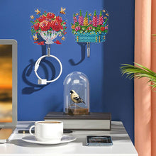 Load image into Gallery viewer, 6Pcs Diamond Painting Hooks Colorful Animal Flower Diamond Art Craft Wall Hooks
