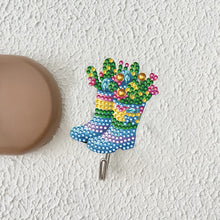 Load image into Gallery viewer, 6Pcs Diamond Painting Hooks Colorful Animal Flower Diamond Art Craft Wall Hooks
