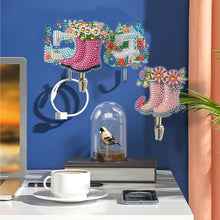 Load image into Gallery viewer, 6Pcs Diamond Painting Hooks Colorful Animal Flower Diamond Art Craft Wall Hooks
