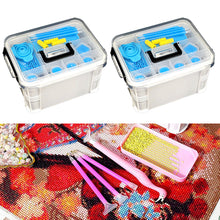 Load image into Gallery viewer, 111Pcs DIY Diamond Painting Tools Set Tweezers Art Craft Supplies (Blue)
