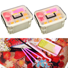 Load image into Gallery viewer, 111Pcs DIY Diamond Painting Tools Set Tweezers Art Craft Supplies (Pink)
