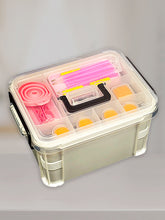 Load image into Gallery viewer, 111Pcs DIY Diamond Painting Tools Set Tweezers Art Craft Supplies (Pink)
