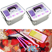 Load image into Gallery viewer, 111Pcs DIY Diamond Painting Tools Set Tweezers Art Craft Supplies (Purple)
