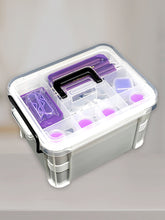 Load image into Gallery viewer, 111Pcs DIY Diamond Painting Tools Set Tweezers Art Craft Supplies (Purple)
