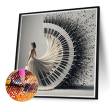 Load image into Gallery viewer, Diamond Painting - Full Round - piano girl (40*40CM)
