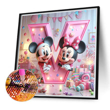 Load image into Gallery viewer, Diamond Painting - Full Round - disney mickey minnie letters (40*40CM)
