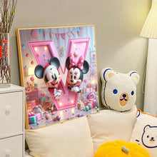 Load image into Gallery viewer, Diamond Painting - Full Round - disney mickey minnie letters (40*40CM)
