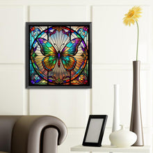 Load image into Gallery viewer, Diamond Painting - Full Round - butterfly glass art (40*40CM)
