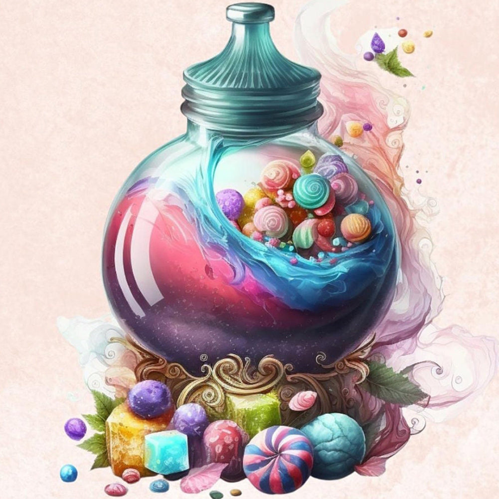 Diamond Painting - Full Round - candy (40*40CM)