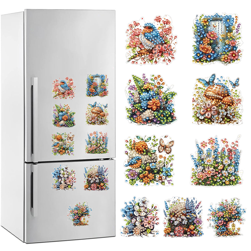 Diamond Painting Fridge Magnet Rooster Special Shape Diamond Art Magnets Decals