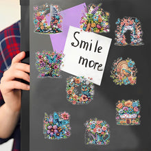 Load image into Gallery viewer, Diamond Painting Fridge Magnet Rooster Special Shape Diamond Art Magnets Decals
