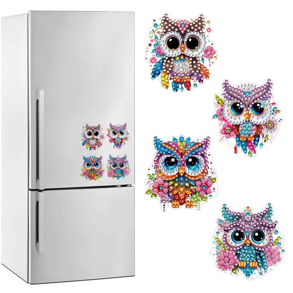 Diamond Painting Fridge Magnet Rooster Special Shape Diamond Art Magnets Decals