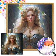 Load image into Gallery viewer, AB Diamond Painting - Full Round - flower princess (40*40CM)
