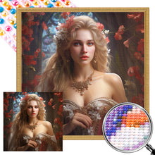 Load image into Gallery viewer, AB Diamond Painting - Full Round - flower princess (40*40CM)
