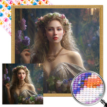 Load image into Gallery viewer, AB Diamond Painting - Full Round - flower princess (40*40CM)
