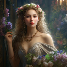 Load image into Gallery viewer, AB Diamond Painting - Full Round - flower princess (40*40CM)
