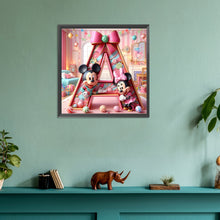 Load image into Gallery viewer, Diamond Painting - Full Round - (A) Mickey letters (30*30CM)

