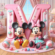 Load image into Gallery viewer, Diamond Painting - Full Round - (M) Mickey Letters (30*30CM)
