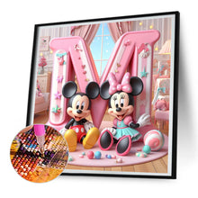 Load image into Gallery viewer, Diamond Painting - Full Round - (M) Mickey Letters (30*30CM)

