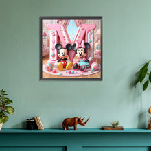Load image into Gallery viewer, Diamond Painting - Full Round - (M) Mickey Letters (30*30CM)
