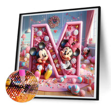 Load image into Gallery viewer, Diamond Painting - Full Round - (N) Mickey Letters (30*30CM)
