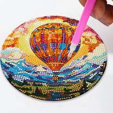 Load image into Gallery viewer, 4Pcs Diamond Painting Placemat Hot Air Balloon and Mountain Art Craft Supplies
