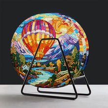 Load image into Gallery viewer, 4Pcs Diamond Painting Placemat Hot Air Balloon and Mountain Art Craft Supplies
