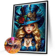 Load image into Gallery viewer, AB Diamond Painting - Full Round - Blonde steampunk girl (40*55CM)
