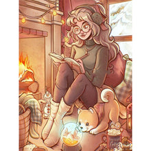 Load image into Gallery viewer, Diamond Painting - Full Round - cartoon girl (30*40CM)
