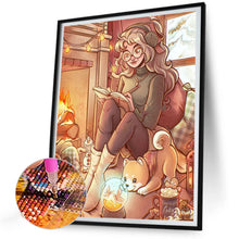 Load image into Gallery viewer, Diamond Painting - Full Round - cartoon girl (30*40CM)
