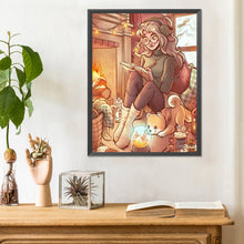Load image into Gallery viewer, Diamond Painting - Full Round - cartoon girl (30*40CM)
