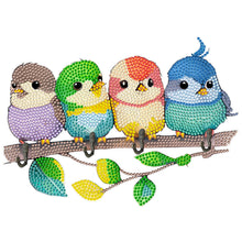 Load image into Gallery viewer, Bird DIY Diamond Painting Art Hooks Punch Free with 4 Hooks for Beginners Adults
