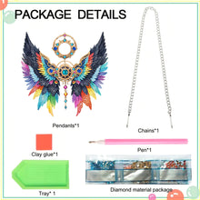 Load image into Gallery viewer, Acrylic Special Shape Colorful Wing Diamond Painting Pendant for Wall Window
