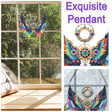 Load image into Gallery viewer, Acrylic Special Shape Colorful Wing Diamond Painting Pendant for Wall Window
