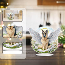 Load image into Gallery viewer, Acrylic Winged Dog Table Top Diamond Painting Ornament Kits Home Bedroom Decor
