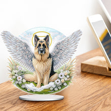 Load image into Gallery viewer, Acrylic Winged Dog Table Top Diamond Painting Ornament Kits Home Bedroom Decor
