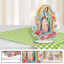 Load image into Gallery viewer, Acrylic Virgin Mary Desktop Diamond Art Kits Diamond Painting Home Ornaments Kit
