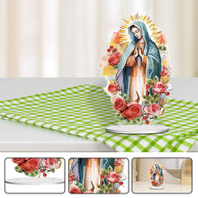 Load image into Gallery viewer, Acrylic Virgin Mary Desktop Diamond Art Kits Diamond Painting Home Ornaments Kit
