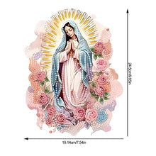 Load image into Gallery viewer, Acrylic Virgin Mary Desktop Diamond Art Kits Diamond Painting Home Ornaments Kit
