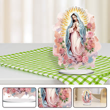 Load image into Gallery viewer, Acrylic Virgin Mary Desktop Diamond Art Kits Diamond Painting Home Ornaments Kit
