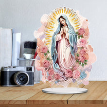 Load image into Gallery viewer, Acrylic Virgin Mary Desktop Diamond Art Kits Diamond Painting Home Ornaments Kit
