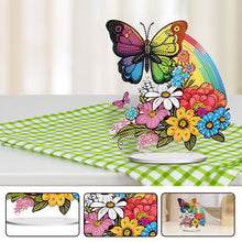 Load image into Gallery viewer, Acrylic Rainbow Butterfly Diamond Painting Desktop Ornaments Kit Home Decoration
