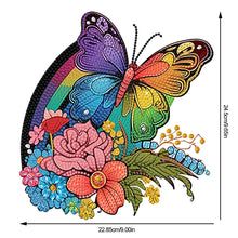 Load image into Gallery viewer, Acrylic Rainbow Butterfly Diamond Painting Desktop Ornaments Kit Home Decoration
